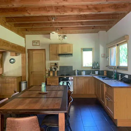 Jolie Maison En Bois Avec Piscine Saint-Césaire-de-Gauzignan